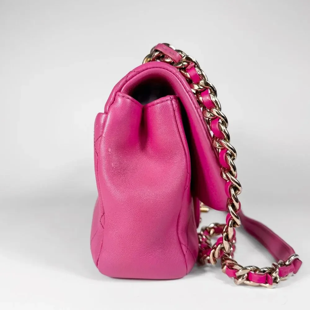 Chanel Quilted Lambskin Elegant Chain Flap Bag